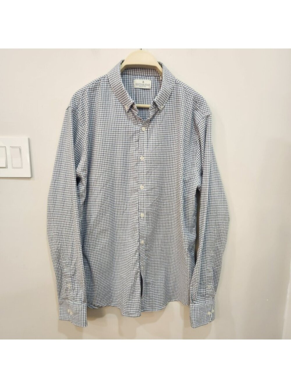 VTG Chatham Road Collection Flannel Shirt Mens XL Tencel Checks Gingham Plaid